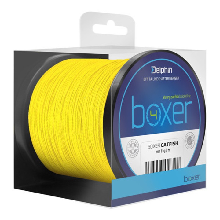 Fir textil Fish-On-X Boxer 4 galben fluo 0.40mm 30.1kg 250m