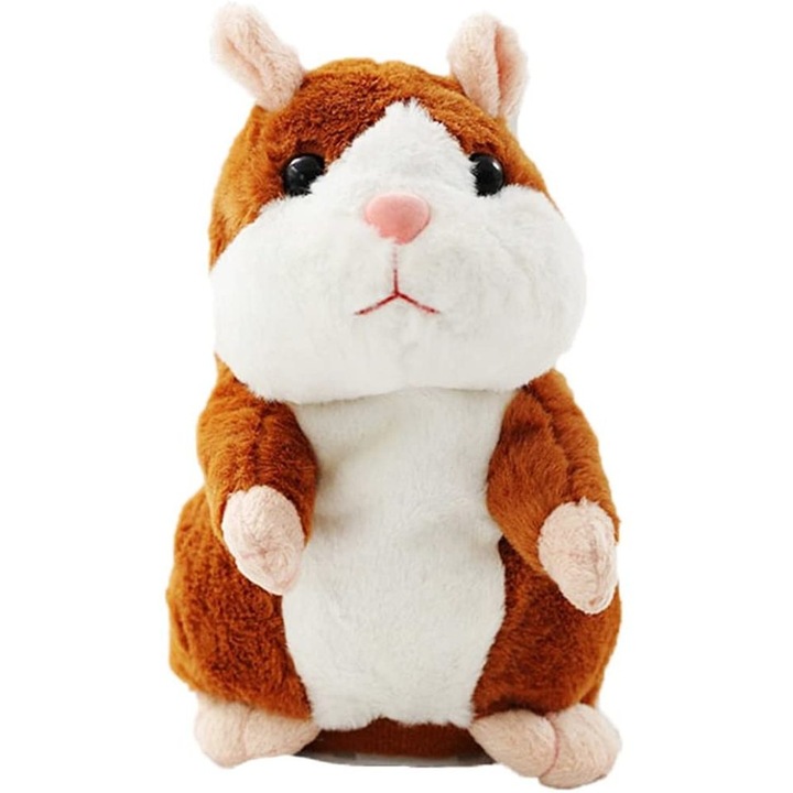 Jucarie de plus Hamster Vorbitor, Repeta Ce Spui, Animal de Plus Amuzant pentru Copii{FY}{HW}