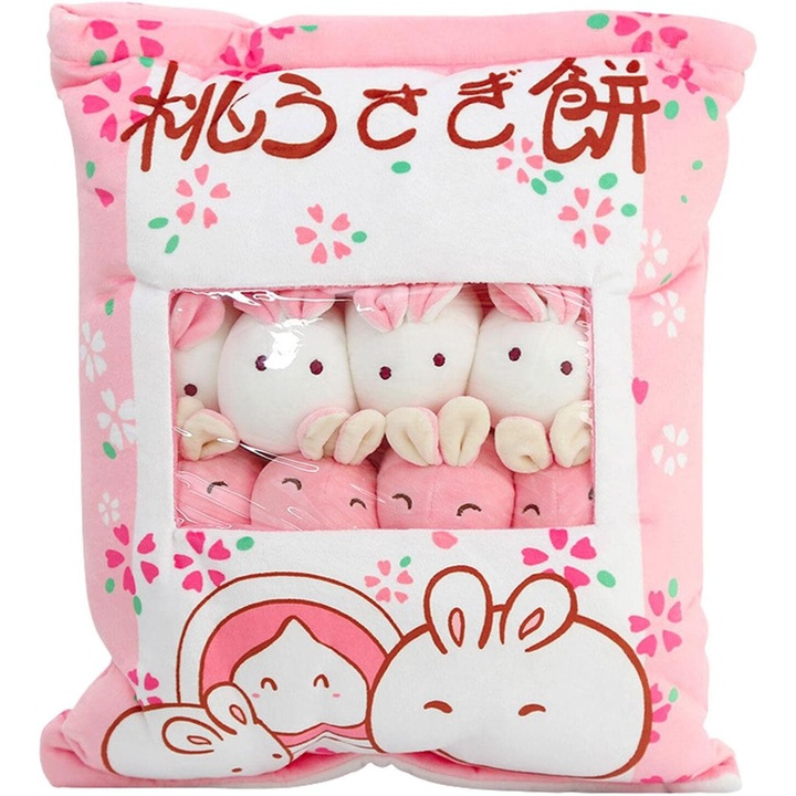 Perna cu 8 iepuri detasabili, AMRINUGL, transparent, 500g