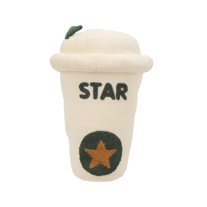 Jucarie de plus, AMRINUGL, perna in forma de ceasca de cafea, 35cm, moale