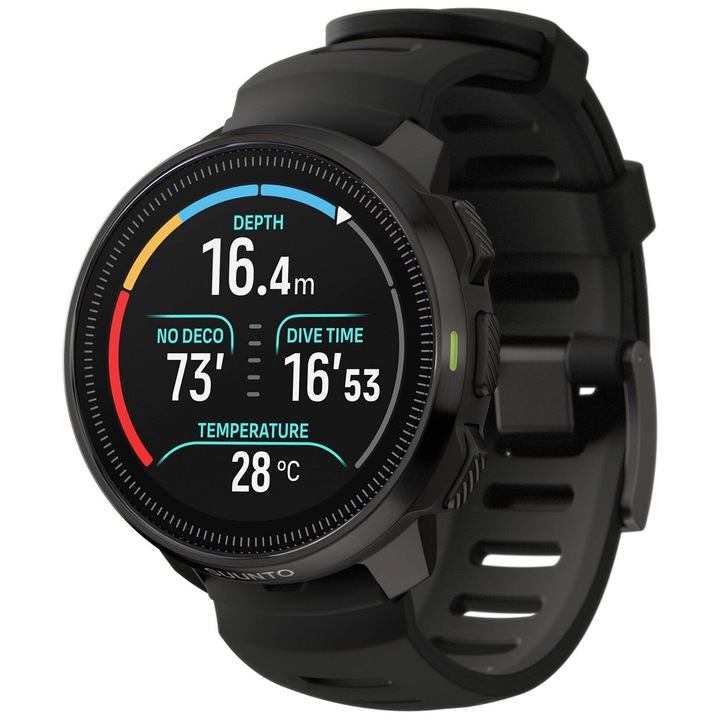 Смарт часовник Suunto Ocean All Black, AMOLED екран 1.4", 100m, черен
