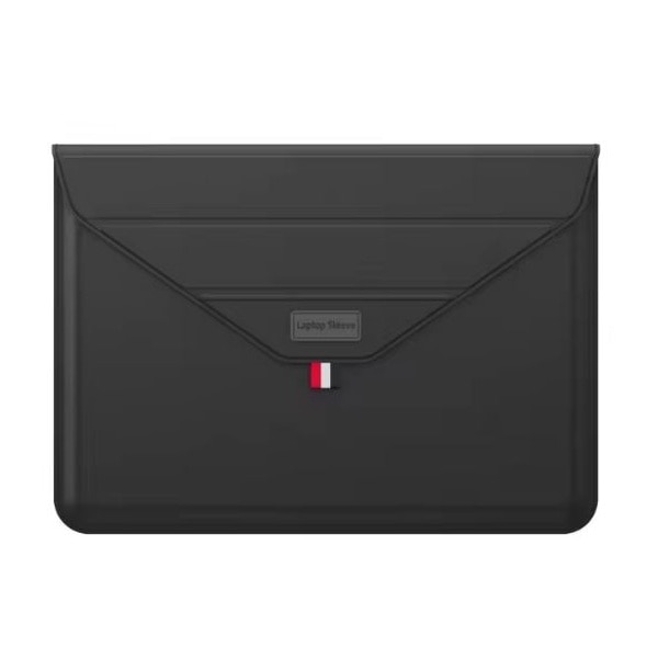 Husa pentru Laptop 13″-14", Tip mapa, Business, Leather look, Negru