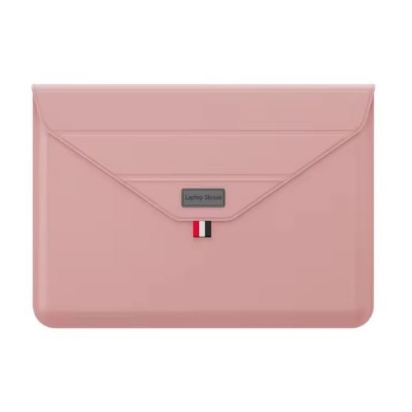 Husa pentru Laptop 13″-14", Tip mapa, Business, Leather look, Roz