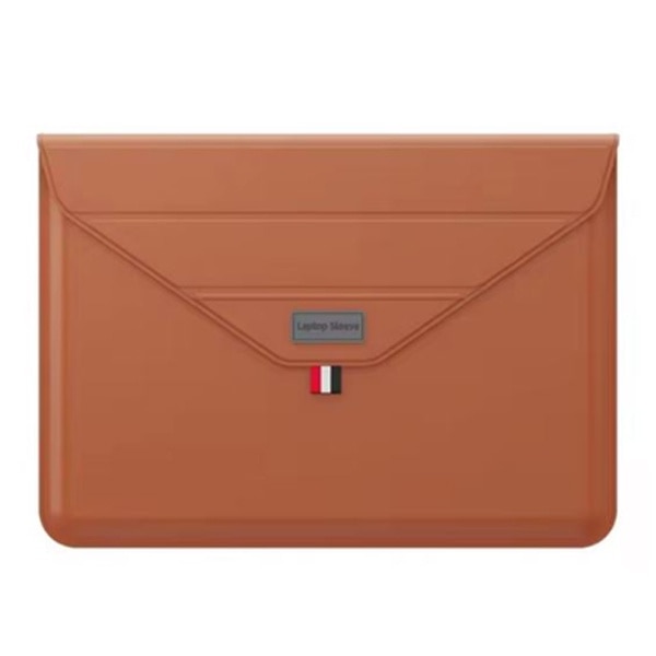 Husa pentru Laptop 13″-14", Tip mapa, Business, Leather look, Maro