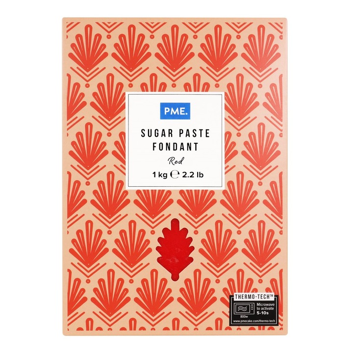 Pasta de zahar rosu 1 kg, PME