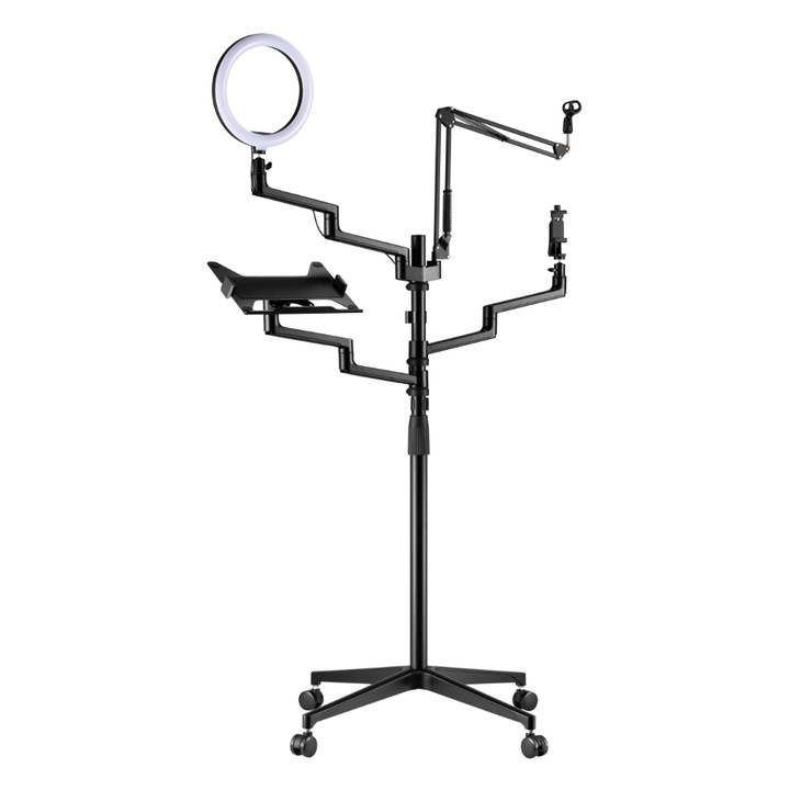 Стрийминг стойка All-In-One Studio, мобилна, за лаптоп
