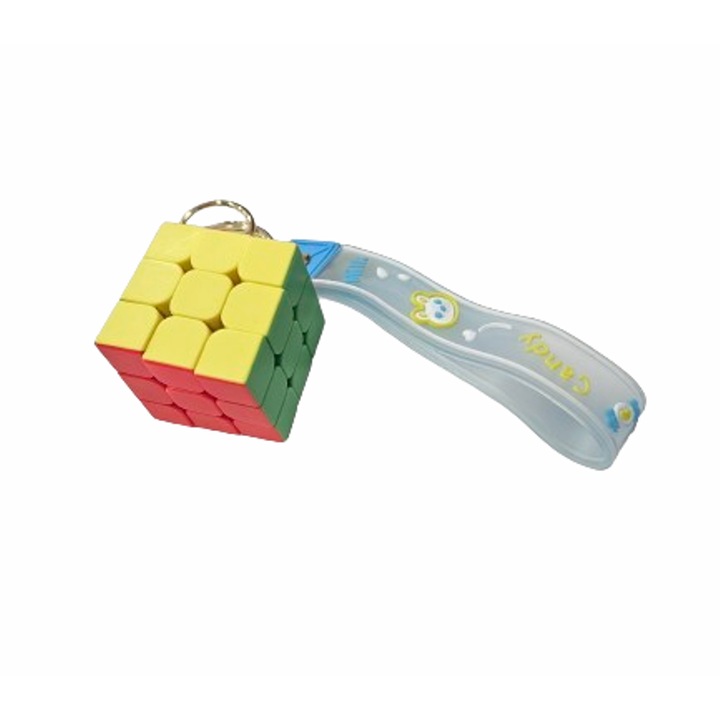 Играчка Куб, 3х3х3, Тип ключодържател, Пластмасов