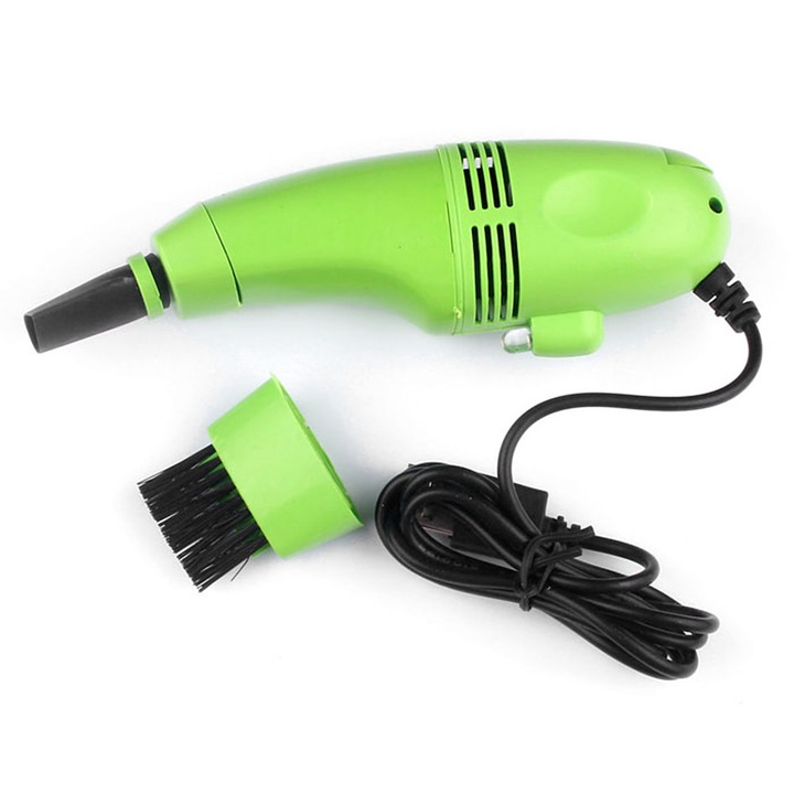 Aspirator auto portabil Cozevdnt, putere si capacitate mare, verde