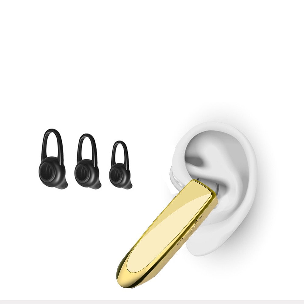 Casti Bluetooth fara fir, 24 ore timp vorbire, auriu - eMAG.ro