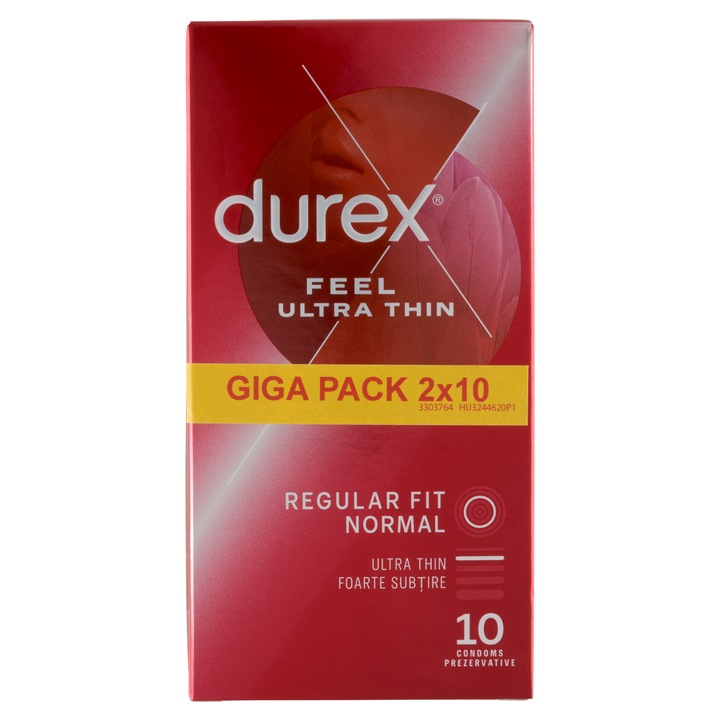 Durex Feel Ultrathin óvszer, 2x10db