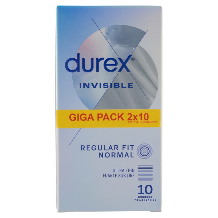 Durex Invisible Regular óvszer, 2x10db