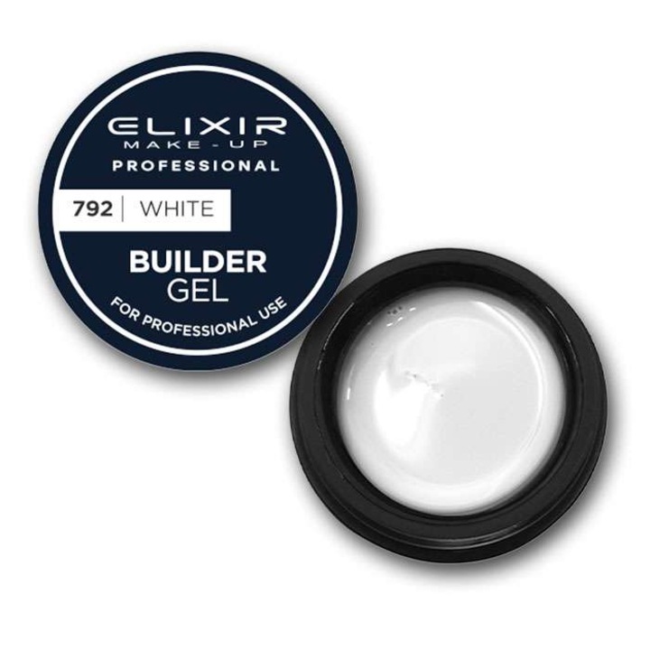 Gel constructor Elixir, alb, 15gr