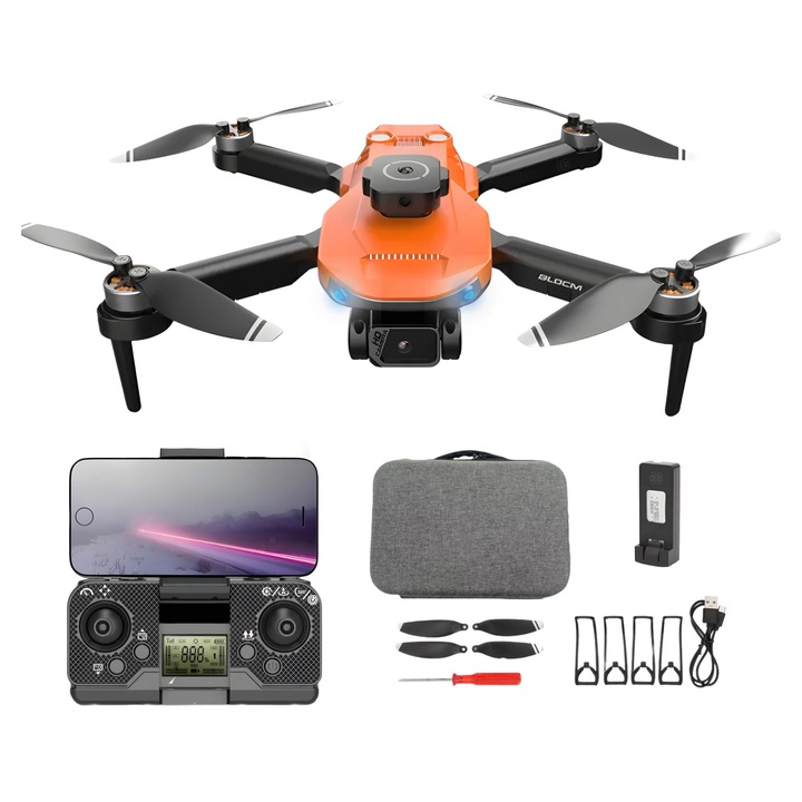 Drona cu camera duala 4K-like, pentru copii sau adulti, HexaCraft, Model Element7
