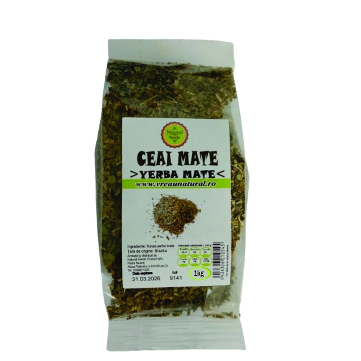 Yerba Mate tea, 1kg, Természetes magvak termék