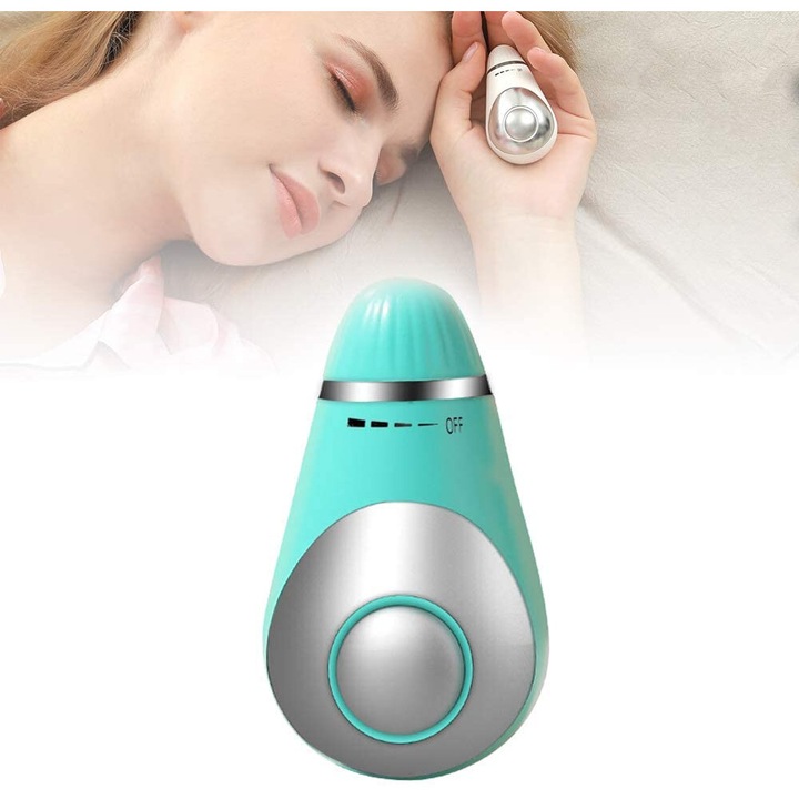 Dispozitiv de ajutor pentru somn, masaj cerebral, usurare a durerii de cap, portabil, USB, 15 minute pe zi