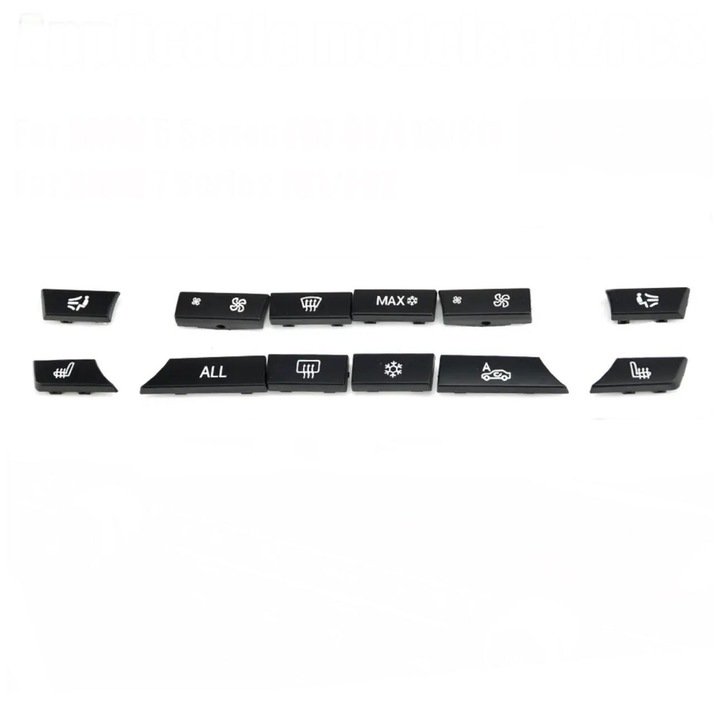 Комплект 12 бутона за климатика BMW Серия 5 Серия 7 F10/F11 F01/F06 F07 F12