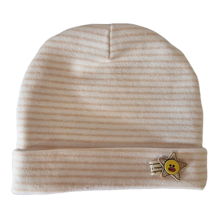 Caciulita pentru bebelusi Nancy Baby A4360Z Bej Unica