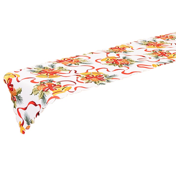 Asztalterítő, futó, karácsonyi dekoráció, elegáns, 5x150cm