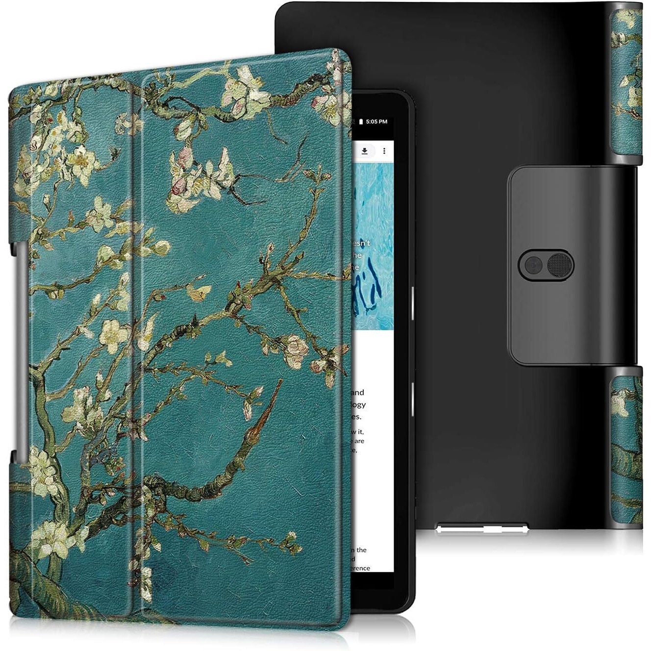 Husa Smart Cover, Sigloo, pentru tableta Lenovo Yoga Tab 11 YT-J706F, 11 inch, 2021, Painted Tree