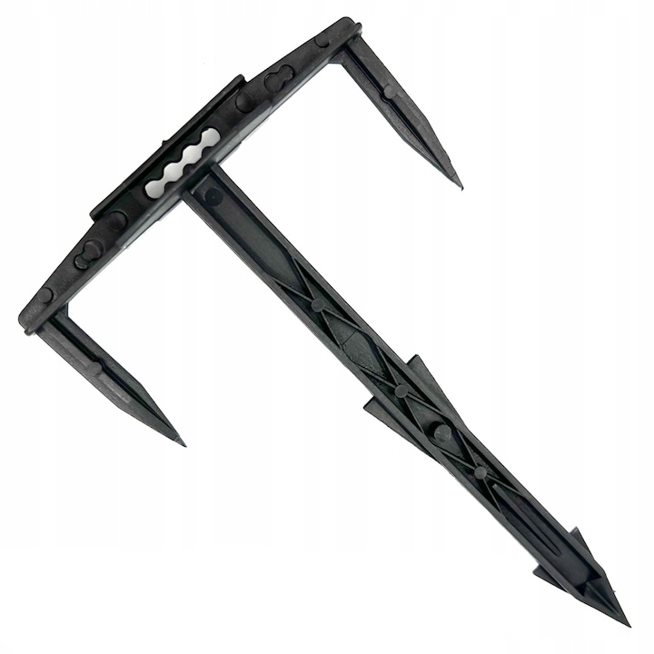 Cui fixare folie agrotextil straturi, PROCART, lungime 17 cm, latime 10 cm, negru