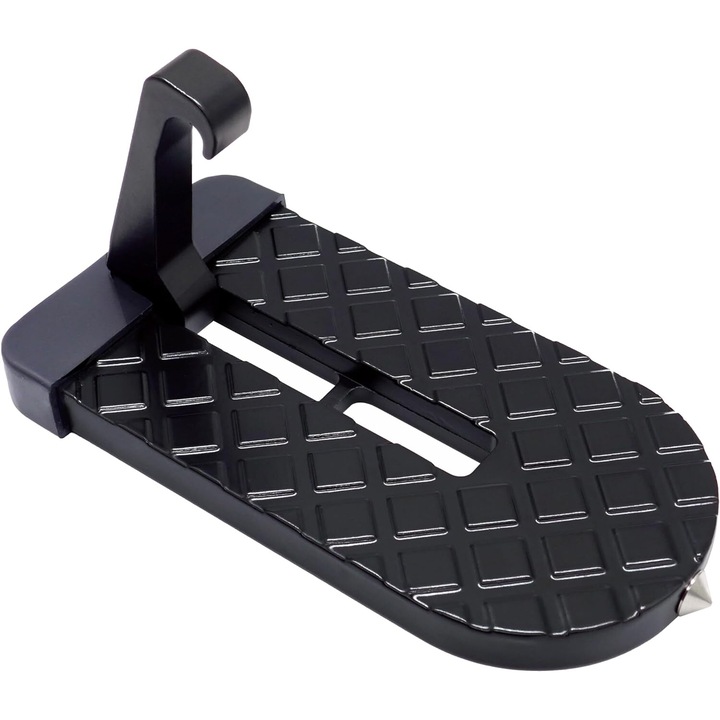 Treapta usa auto, QHYKKYJ, Aluminiu, Negru