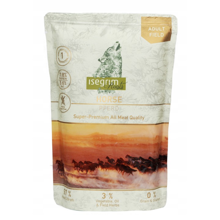 Kutyaeledel Isegrim, gyökerek, konin vegyes zöldségekkel, 410g