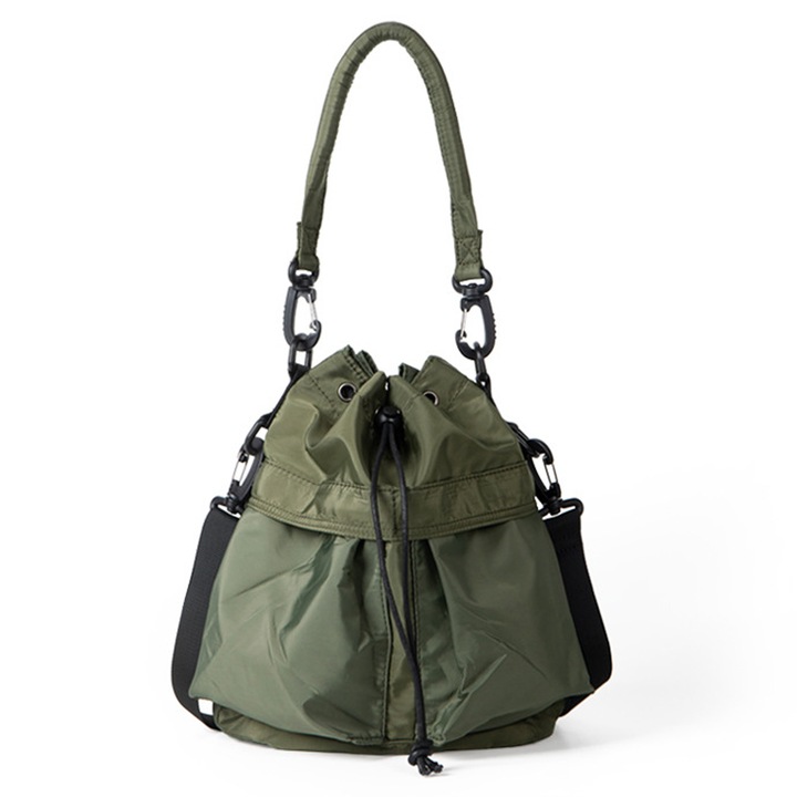 Jormftte Női válltáska, masnis modell, fekete/bézs/kajszibarack/zöld, 33x14x29cm, 1 db-os szett