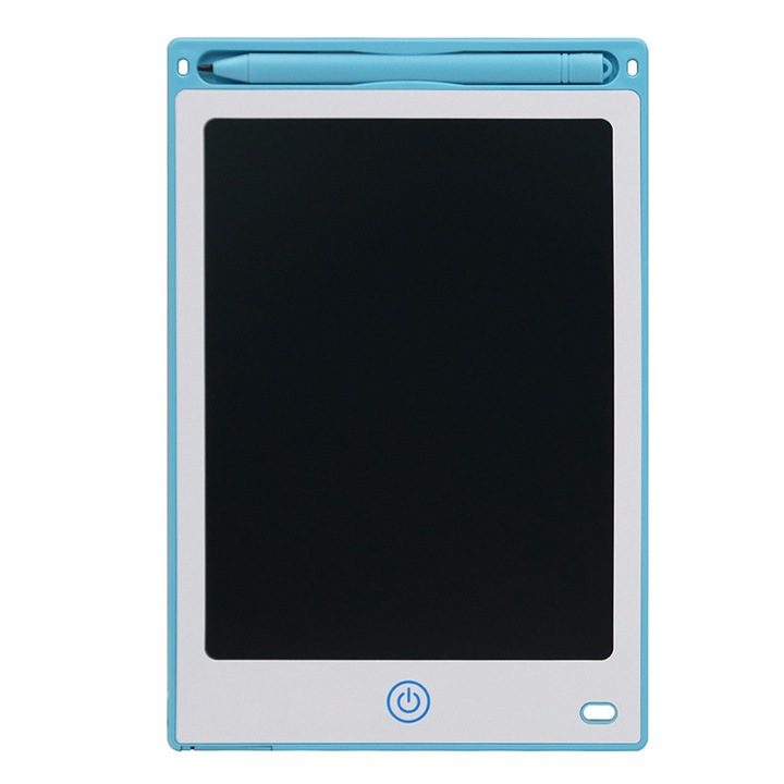 Tableta de scris LCD pentru copii, linie colorata, protectie oculara, albastru