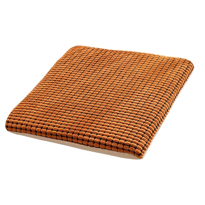 Perna decorativa pentru scaun, plus, portocaliu, lavabil in masina, 45x45cm