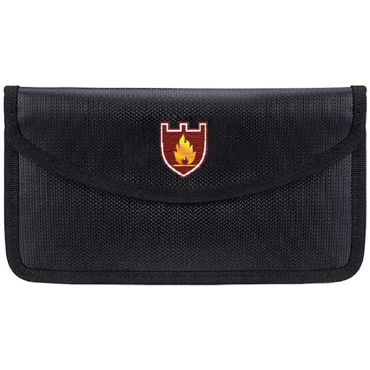 Огнеупорен портфейл Enforose, силиконов материал, метален цип, 30x45см