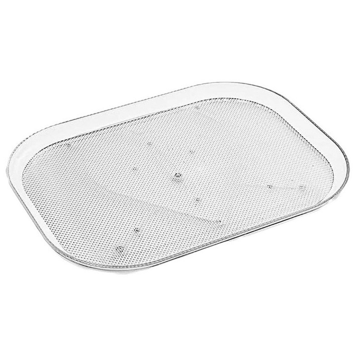 Въртящ се органайзер за хладилник или шкаф, прозрачен, повърхност против хлъзгане, 30x40x3.2см