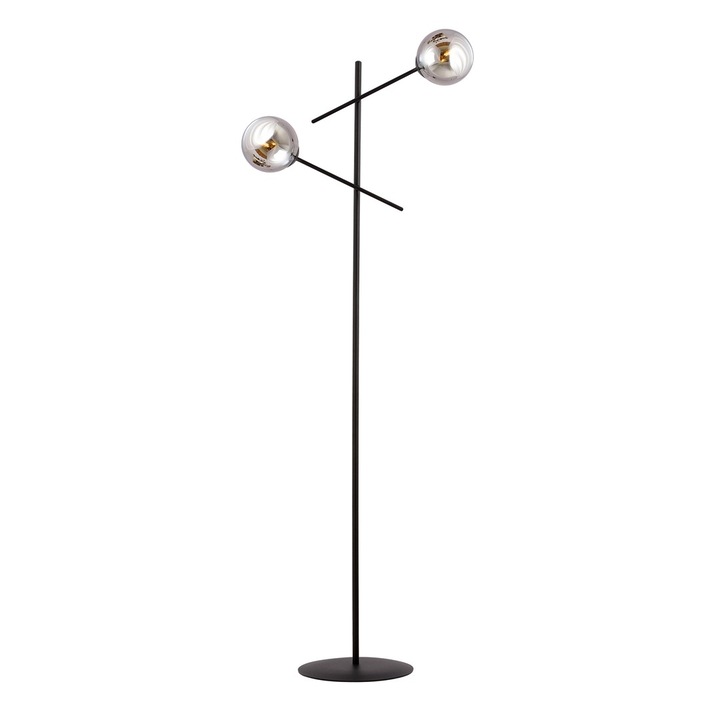 Lampa podlogowa LINEAR LP2, E14 10W MAX, negru/grafit, 150x59cm