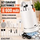 Kit de curatare universal pentru electronice Excitat® 21 in 1, mini aspirator, USB, 600mAh, Portabil, pentru laptopuri, tastaturi, casti, camere foto, telefoane mobile, Gri