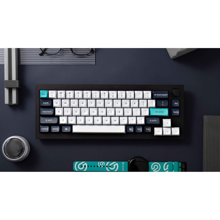 Безжична механична клавиатура Keychron Q2 Max QMK/VIA, Hot-Swappable, 2.4GHz, Bluetooth 5.1, USB-C, Gateron Jupiter Brown, черна