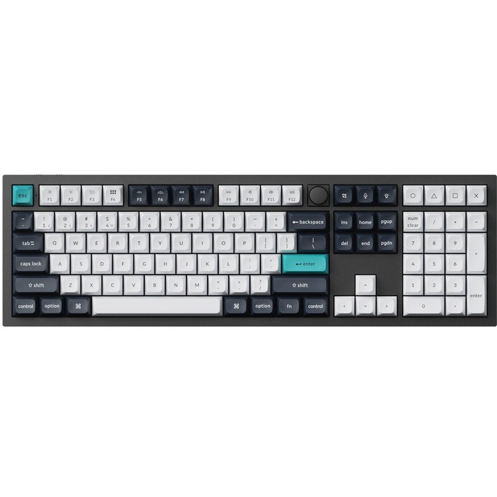Безжична механичка клавиатура Keychron Q6 MAX Gateron Jupiter Red Switch - Carbon Black
