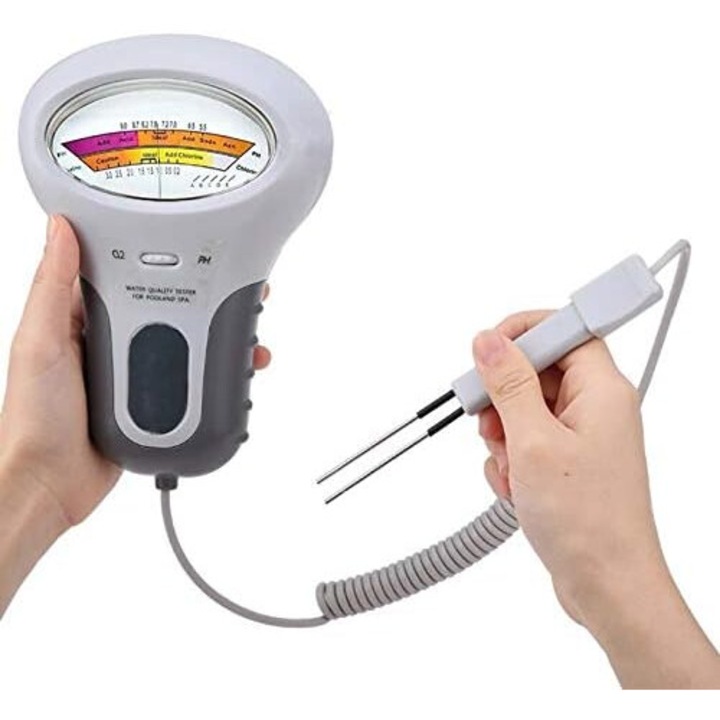 Tester pH si Clor pentru Piscina, analizor apa, 2-1.7 ppm, 7.2-7.8 pH, set