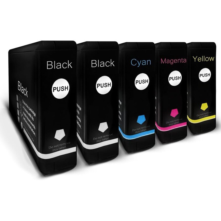 5 db tintasugaras patron készlet T7011 fekete, kék, piros, sárga 11200 oldal többszínű kompatibilis Epson WorkForce Pro WP-4015 DNWP-4020 WP-4095 DN WP-4095 DN Blauer Engel WP-4515 DN WP-4515 DN DNW-45P 4595 DNF Blauer Engel