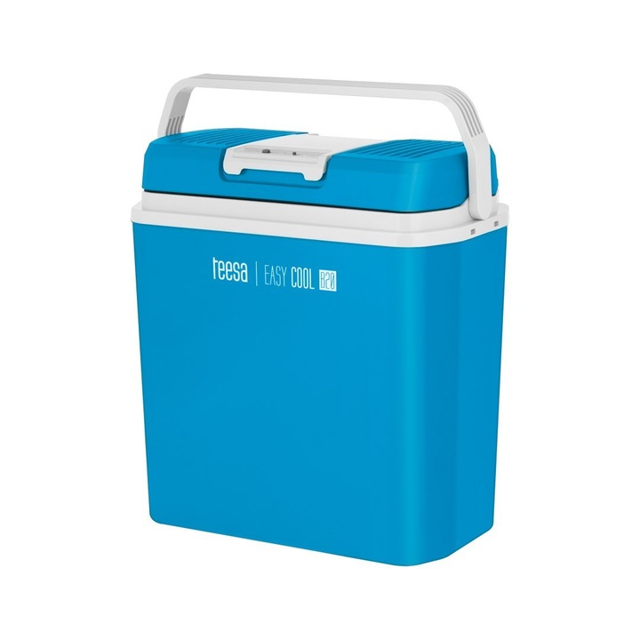 Teesa, Хладилна кутия Easy Cool B20, функция нагряване, еко, 20L, син/бял, 39x43x24см