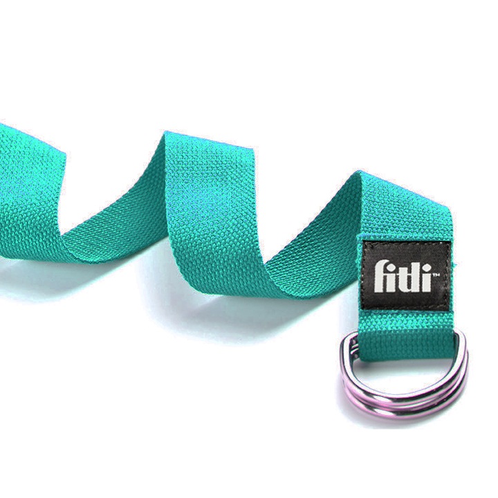 Jóga öv nagy intenzitású gyakorlatokhoz, 300 cm, Türkiz