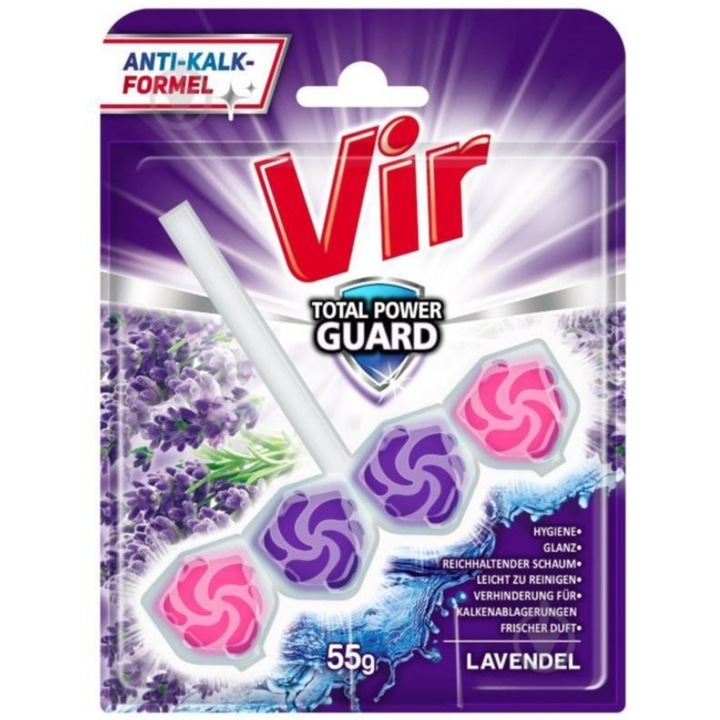 VIR Odorizant wc, POWER GUARD 55G, LAVANDA