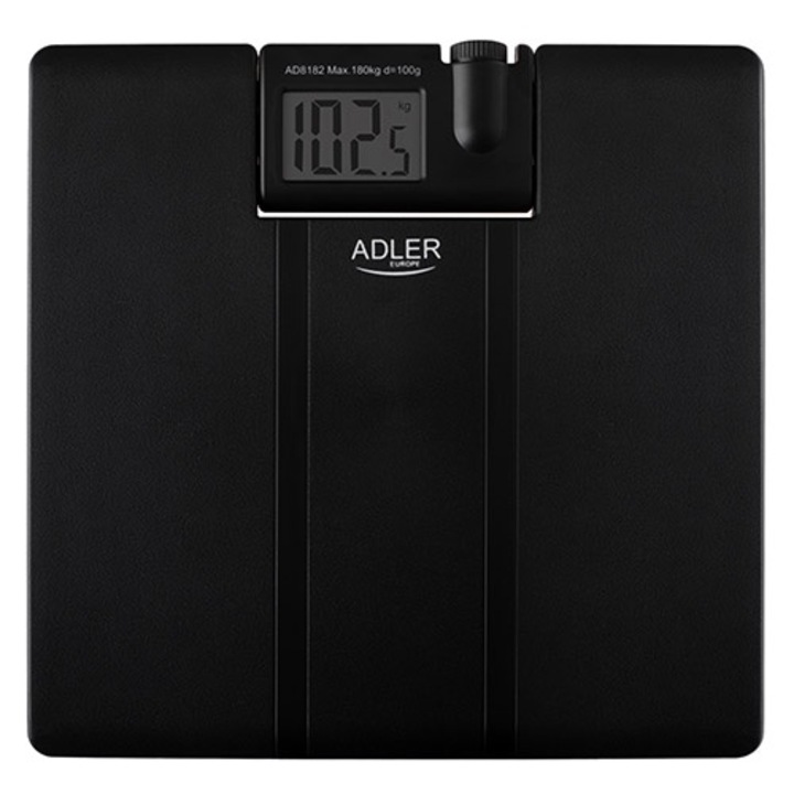 Телесна везна ADLER с проектор, 180кг, LCD дисплей, 330x320x40mm