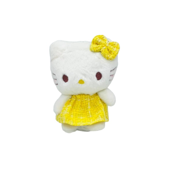 Плюшена играчка Hello Kitty, размер 13, 5х8 см, Жълт