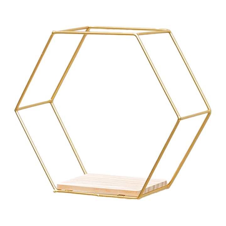 Rafturi suspendate pentru decor, organizare foto si carti, multicolor, stil 3