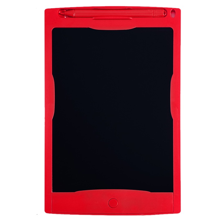 Tableta de desen LCD pentru copii, ecran color, protectie oculara, portabila, rosu