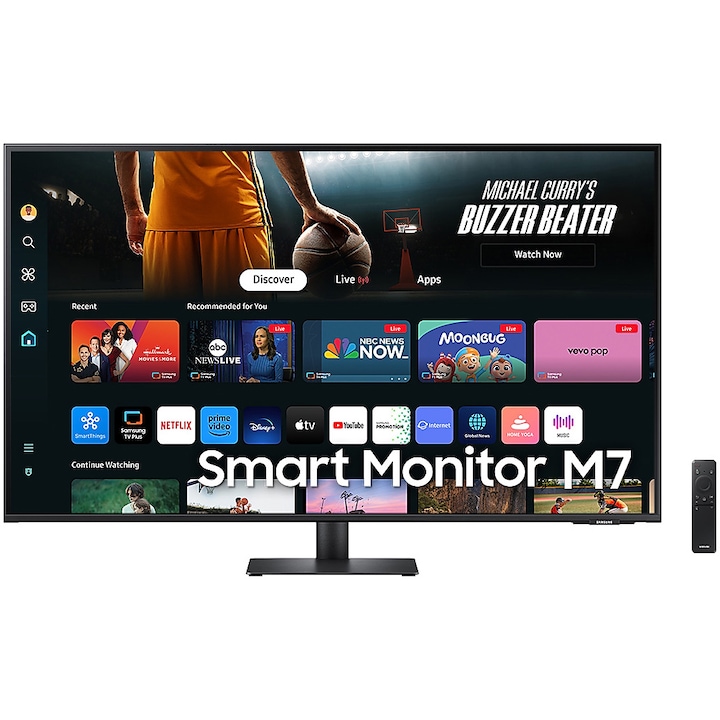 Смарт монитор M7 43", UHD, VA, HDR10, 4ms(GTG), 60Hz, HDMI