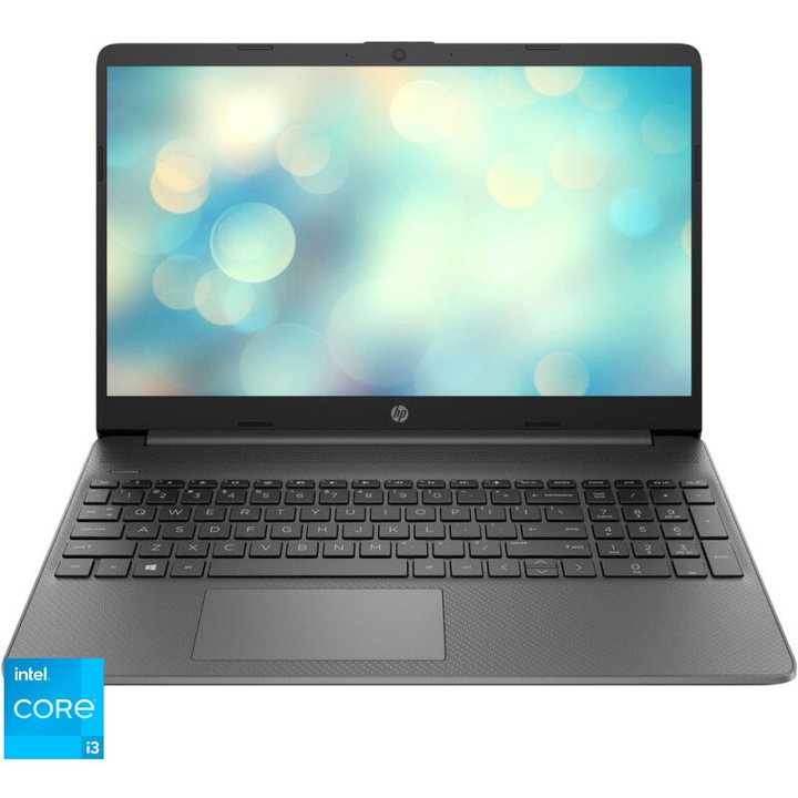 Laptop HP 15s-fq5041nq cu procesor Intel® Core™ i3-1215U pana la 4.40 GHz, 15.6", Full HD, 8GB RAM, 256GB SSD, Intel® UHD Graphics, Windows 10 Pro, Grey