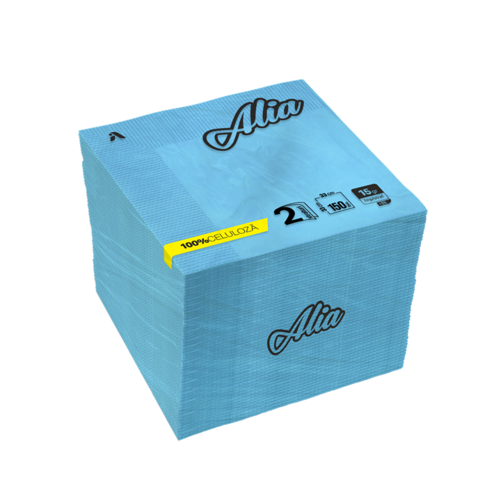 Blue Alia papírszalvéta, 150 db/szett, 33x33 cm, 2 réteg