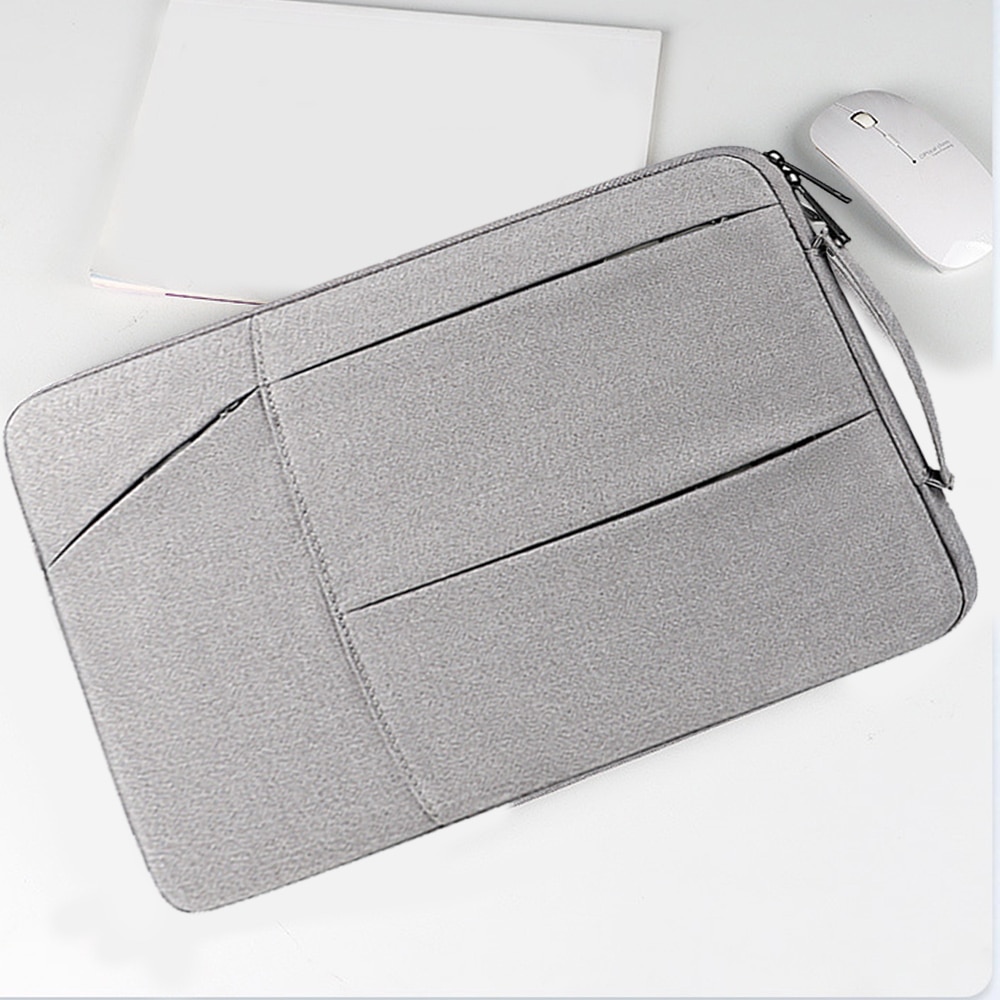 Geanta laptop impermeabila, protectie 360, gri, 35x26x3cm