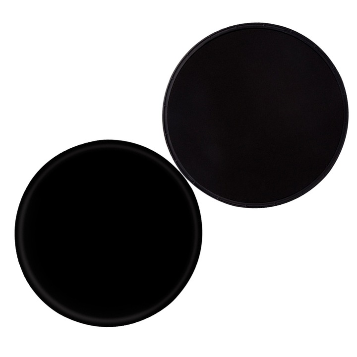 Discuri de alunecare dublu-sided, antrenament abdominal si total, negru, set