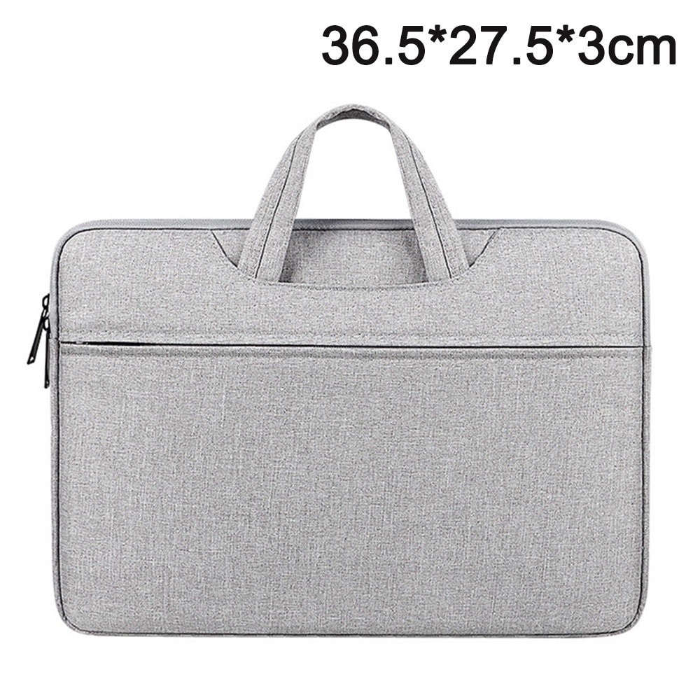 Husa pentru laptop, impermeabila, cu buzunare multiple, gri, 13.3/14.1-15.4/15.6 inch
